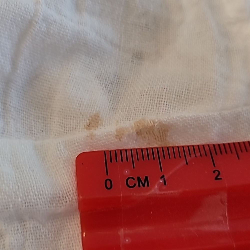 White cotton tier Polo skirt / swim coverup - 10 tiered - Picture 13 of 13